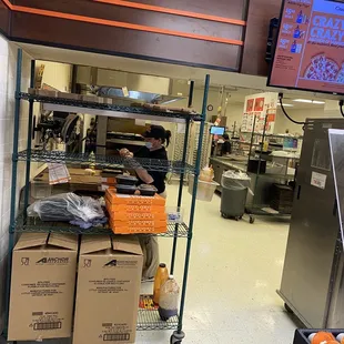 the inside of a restaurant