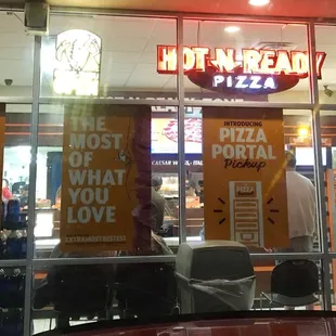 the front of a restaurant