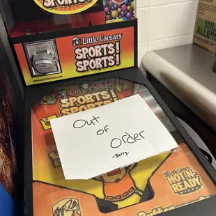 Poor equipment maintenance at this store