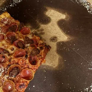 My pizza from 2 days ago as we served noticed it was super greasy.