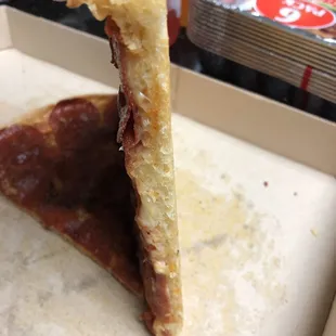 Dough did not rise still they gave it to us.