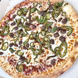 Jalapeno (Whole), Green Peppers (Whole), Seasoned Beef (Whole).