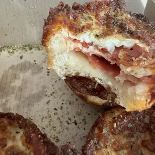 inside the Pepperoni Crazy Puffs