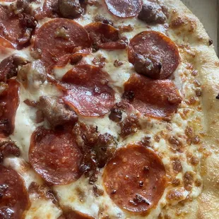 Only meat their was in my 3 meat pizza