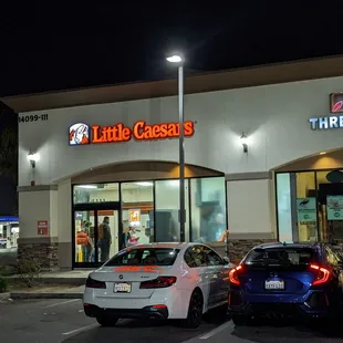 Parking available in this lot.