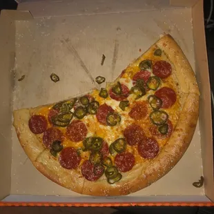 Ordered a pretzel pizza and got regular crust with salt.
