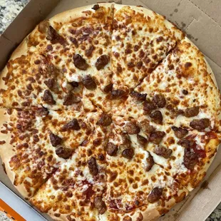 Though I paid for the ExtraMostBestest Italian Sausage pizza. I receive the less than mediocre pizza. Waste of money!