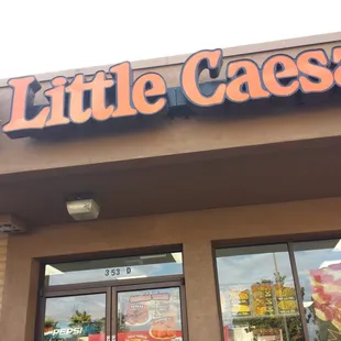 the front of the restaurant