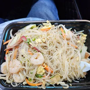 Pan fried house rice noodle