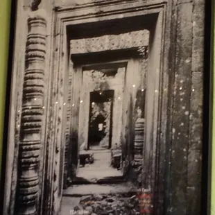an old photograph of a doorway