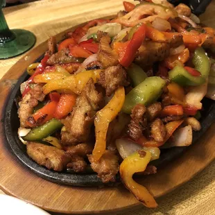 Chicken fajitas. So good!