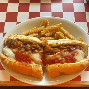 Chicken Pizza Steak Sandwich