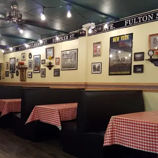 Bench seating can fit small groups... maybe 6-8 adults. More if there are small children:-)