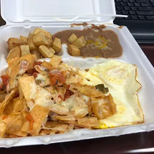 Chilaquiles plate