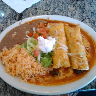 Fajita enchiladas