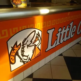 a sign for little ceasar