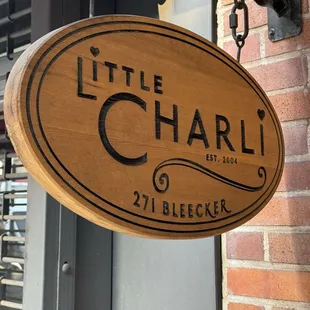 Sign out front