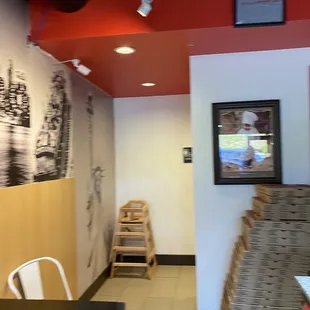 sushi and sashimi, interior