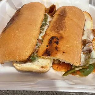 Sausage (SLICES, NOT WHOLE) &amp; peppers $12