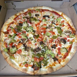 Large veggie pizza $20