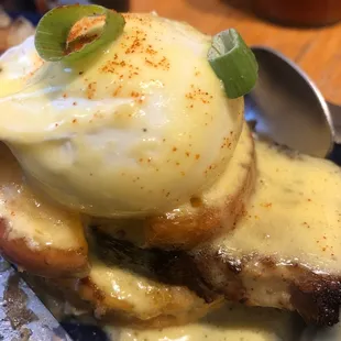 Apple Pork Belly Benedict