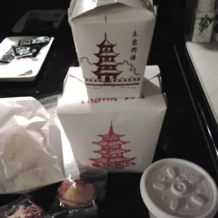 a variety of food items