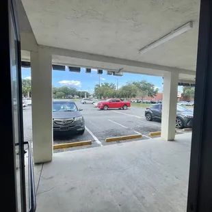 outside