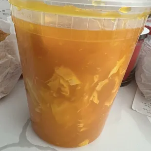 Egg drop soup- huge