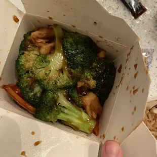 Chicken and broccoli