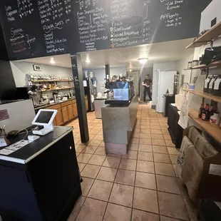 the inside of a coffee shop