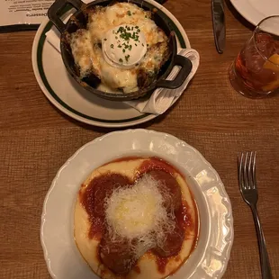 Garlic Bread and Coco's Meatballs