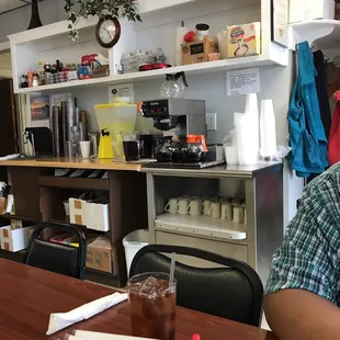 Fresh coffee, lemonade, tea!