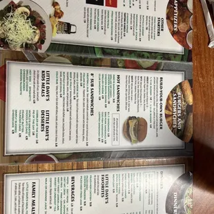menus