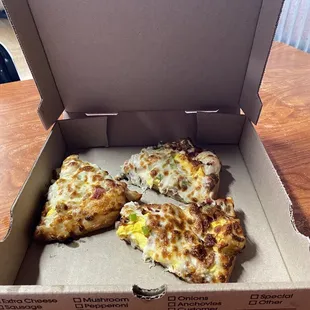 Left Over Breakfast Pizza