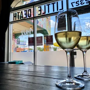 Cava paired with the layered sound of vinyl.