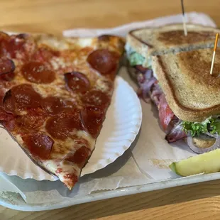 Pepperoni slice, Classic Pastrami Sandwich