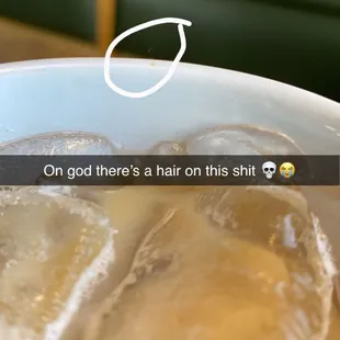 Hair on coffee