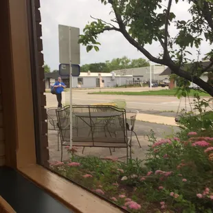 Some outdoor seating for the fru-fru coffee the can make you