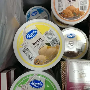 Magnolia ice cream! Thai tea, turon, cashew langka, buko pandan  etc.