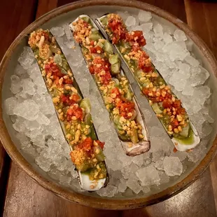 Razor Clam Ceviche