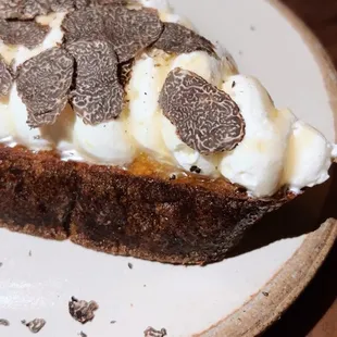 ricotta &amp; black truffle toast