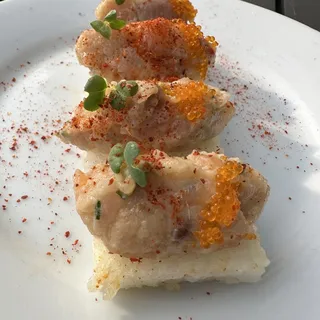 tuna & salmon belly tartare