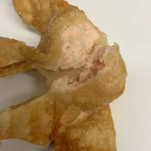 Foul rotten super fishy Crab Rangoon.