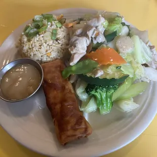 Chicken chop sure for lunch special!
