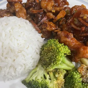 Orange Chicken and white rice