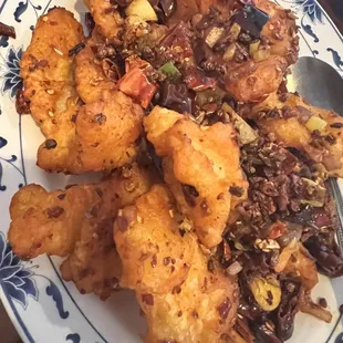 Spicy fried fish fillet