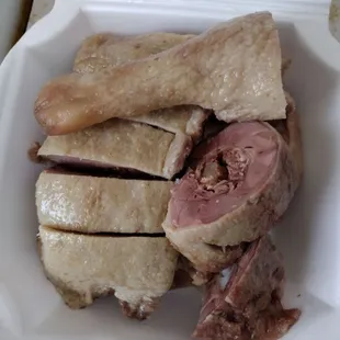 Duck appetizer.  Ice cold