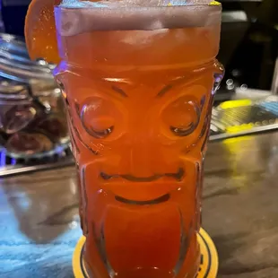 Terror Island - sailor jerry rum, campari, pineapple, lime