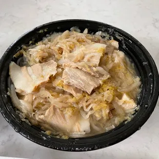 Sauerkraut w plain boiled pork