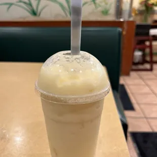 My favorite pineapple boba while my order is cooking.